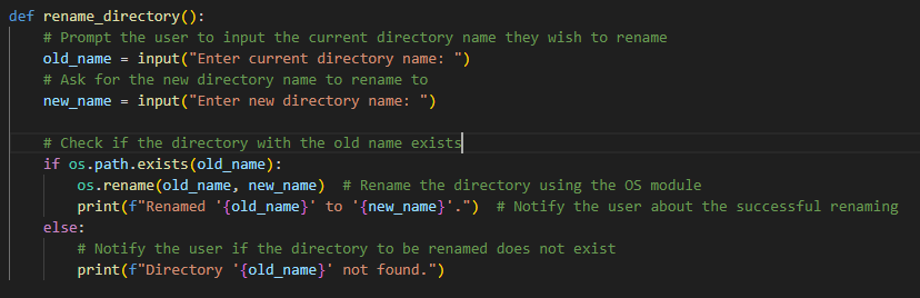 Implementation of Re Directory