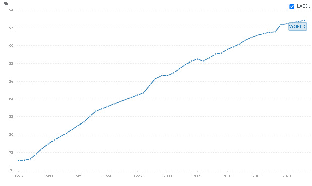 Literacy rate of youth in Brazil