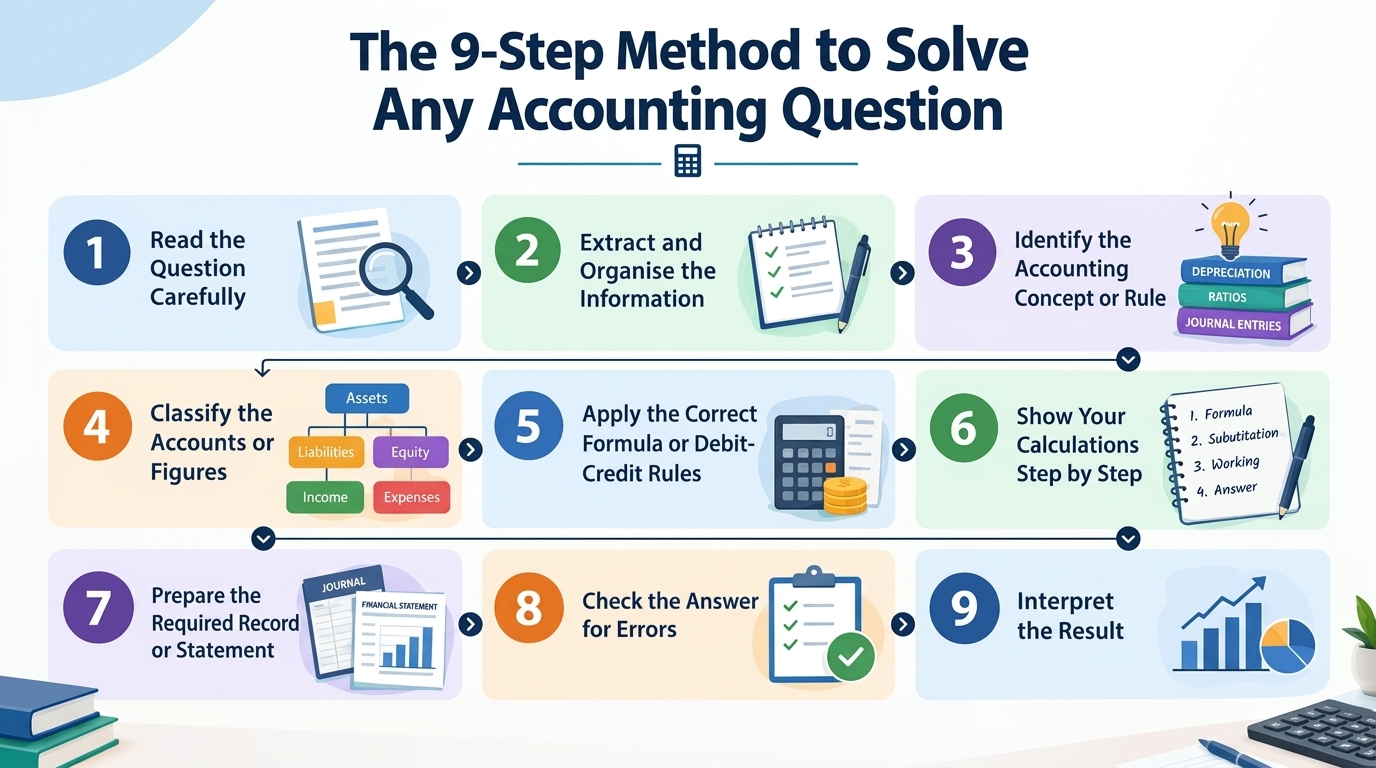 9-Step Method to Solve Any Accounting Question