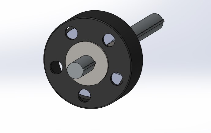 Clutch assembly with power shaft