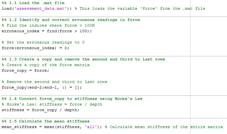 Code for Matrix Manipulation