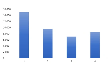 Graphical Representation of the above table