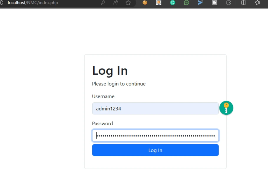 Login Page