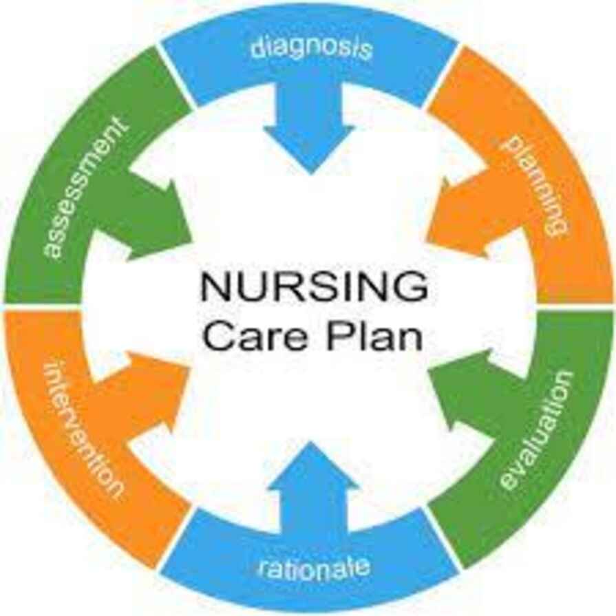 Care plan and evaluation process of nursing