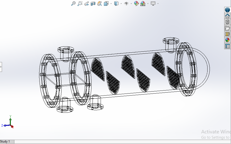 Wireframe of the model