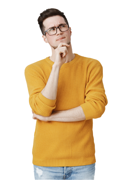 boy thinking to hire resume writer