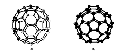 Molecular structure of fullerene